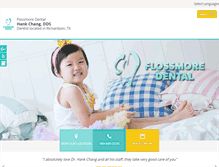Tablet Screenshot of flossmoredental.com
